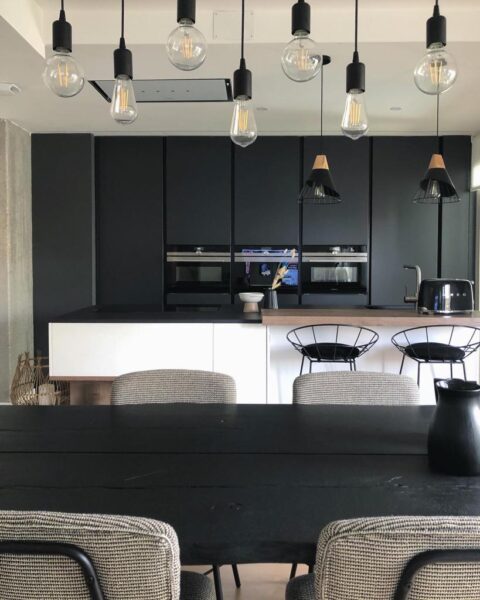 Cocina en tres tonos